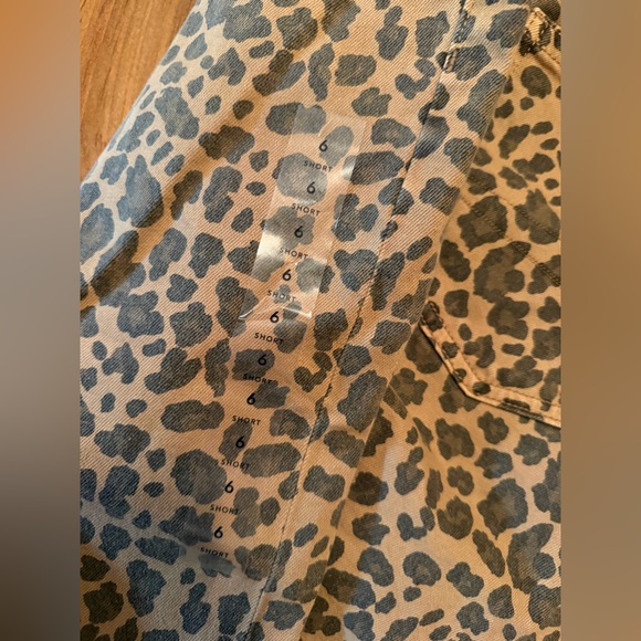 American eagle Stretch Leopard High-Waisted Stovepipe Ankle Size 6 28 Short NEW - Picture 7 of 7
